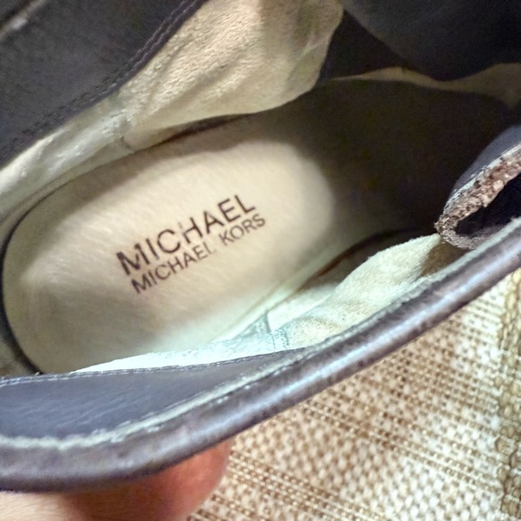 Michael Kors leather bootie wedge, brown size 9.5 - Picture 6 of 12